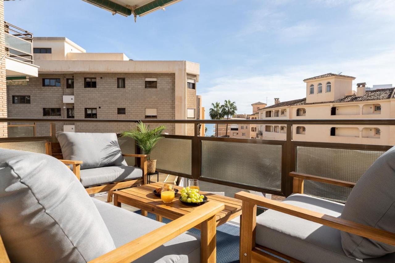 Sea View 2 Bedroom Apartment 2 Min Away From The Beach Torremolinos Zewnętrze zdjęcie
